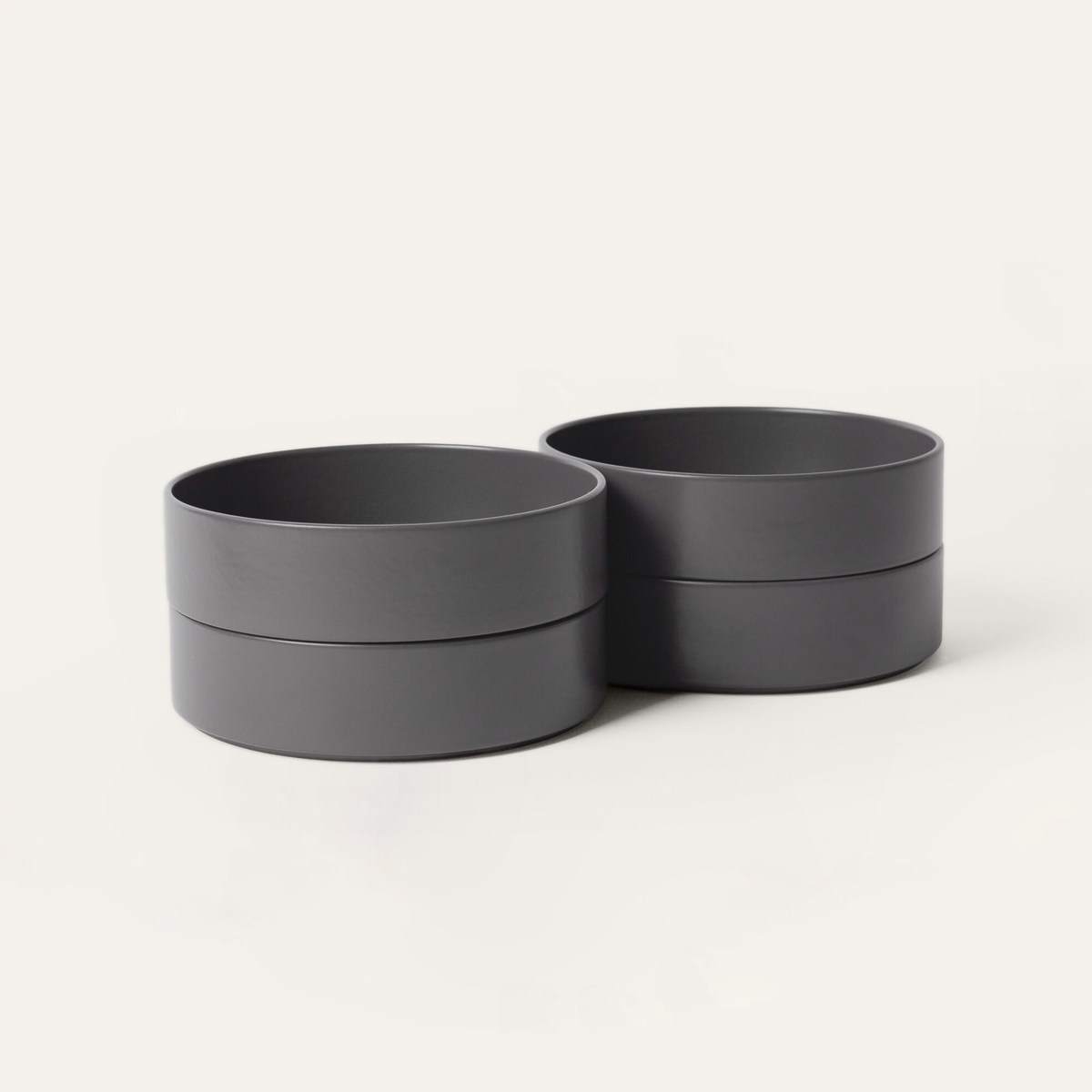 Portuguese Stoneware Pasta Bowls (4 Piece Set) - Noir